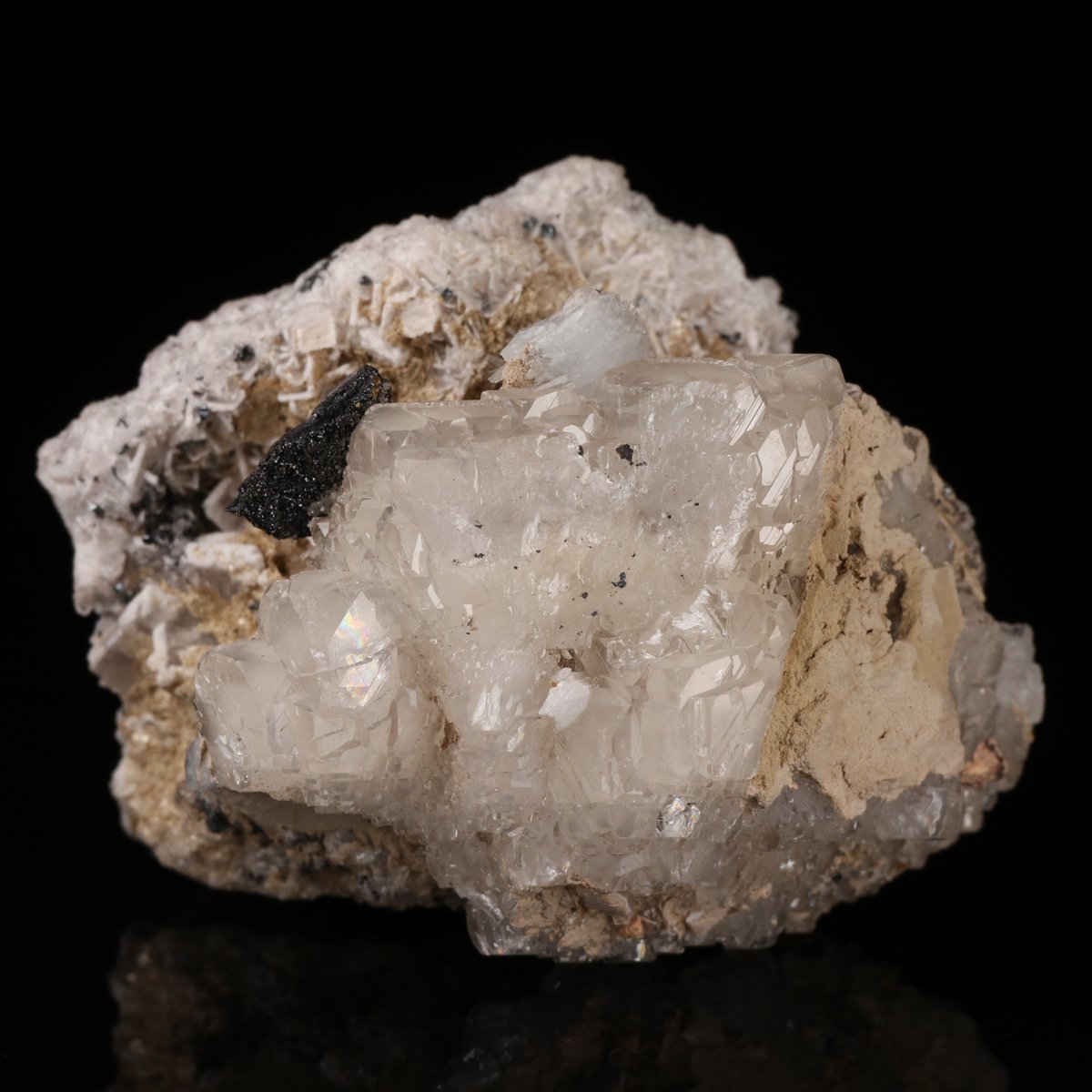 Calcite, Baryte, Hematite