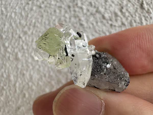 Prehnite, Quartz