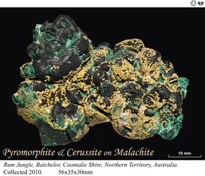 Malachite, Pyromorphite, Cerussite