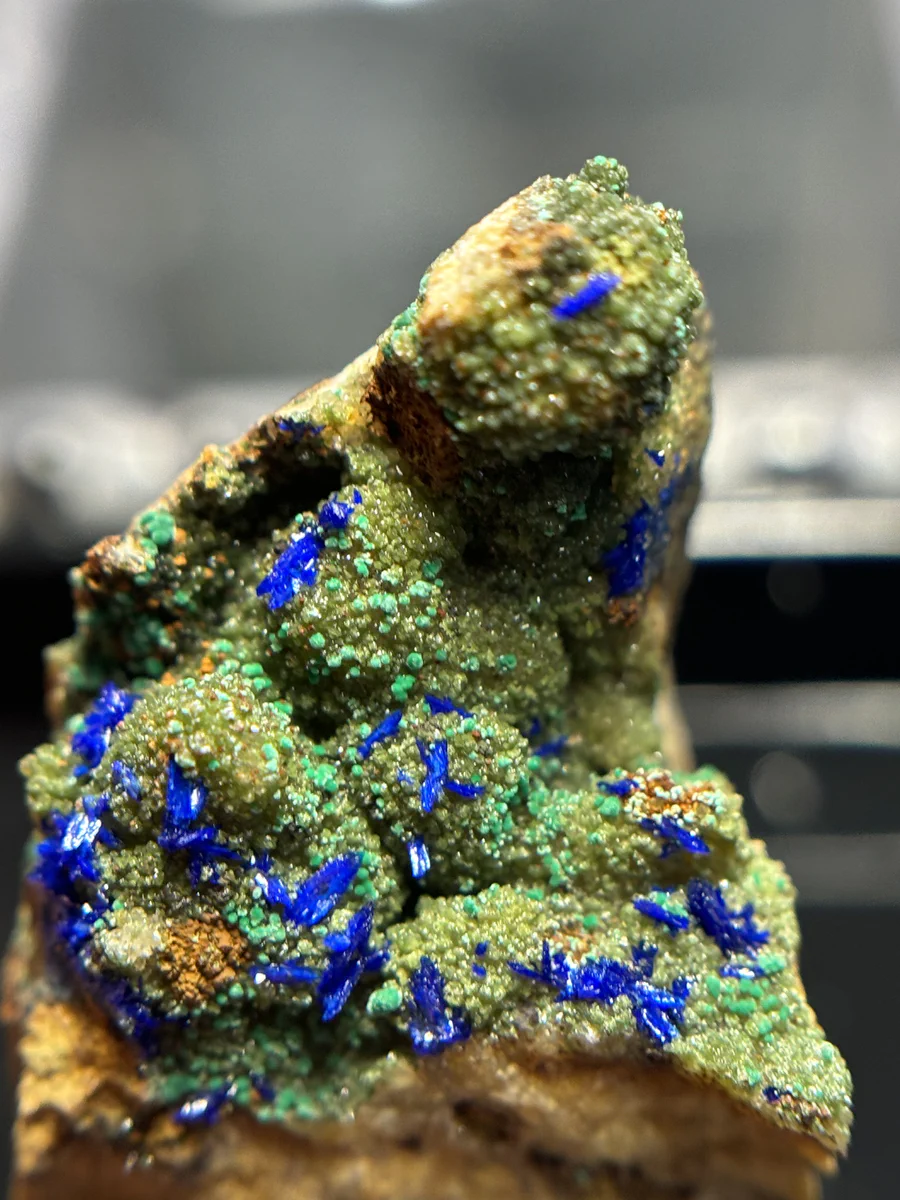 Azurite, Atacamite, Quartz