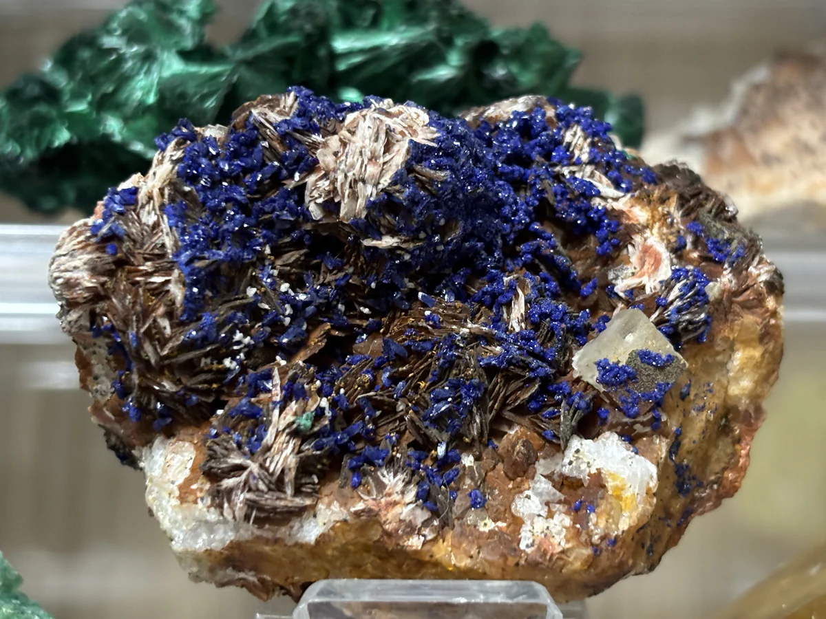 Azurite, Fluorite, Baryte