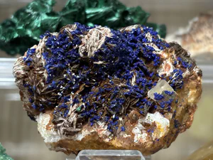 Azurite, Fluorite, Baryte