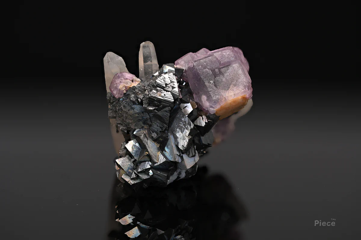 Arsenopyrite, Fluorite, Quartz