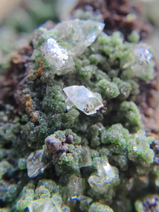 Conichalcite, Calcite