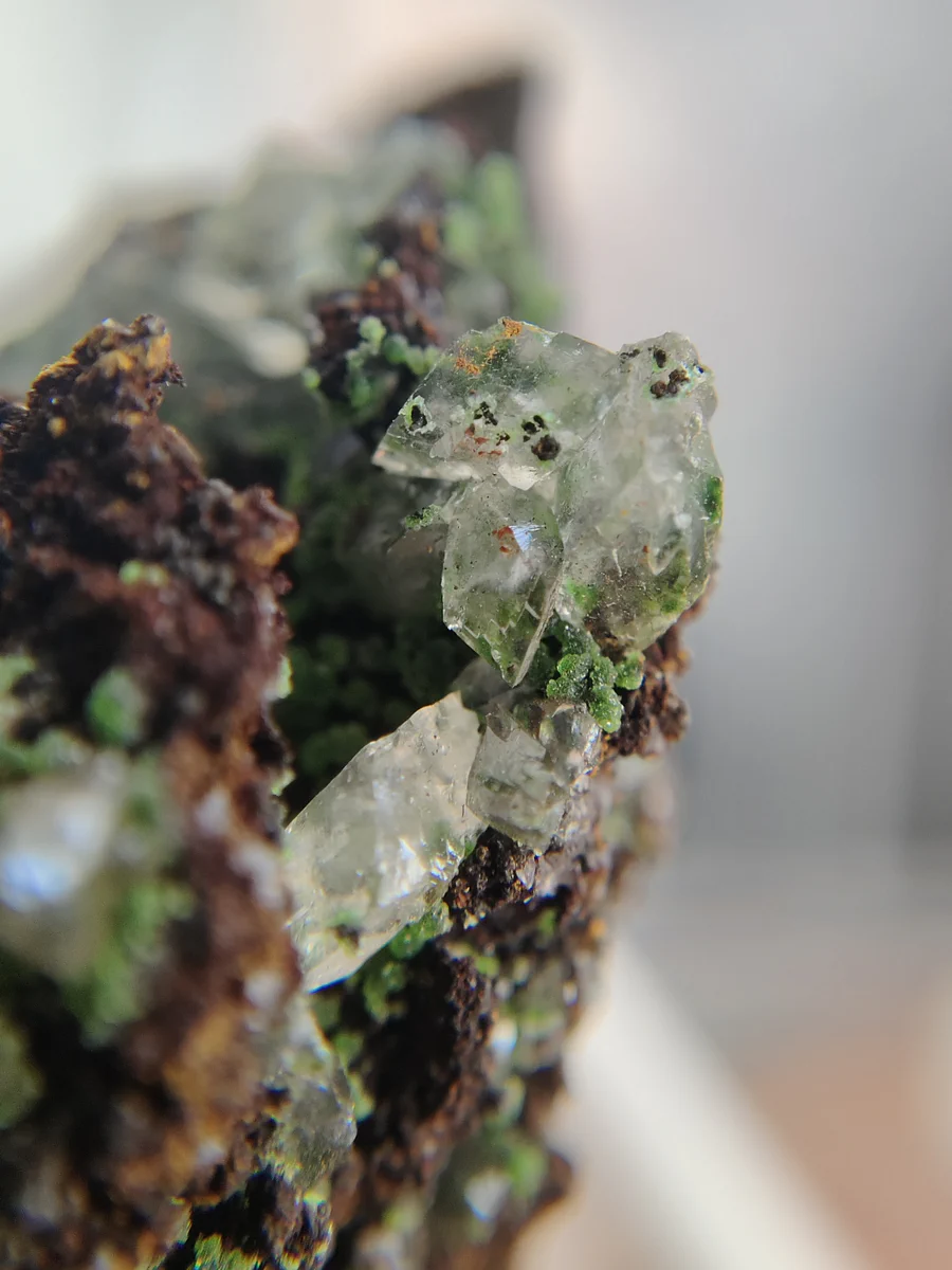 Conichalcite, Calcite